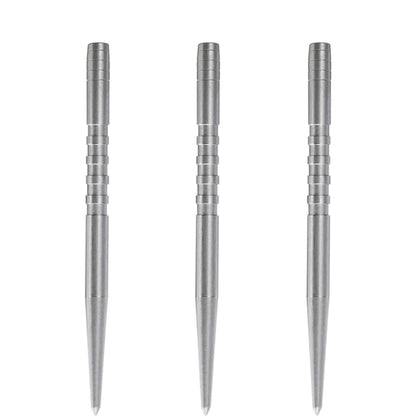 Condor Beak Dart Points - Steel Tip Replacement Points - with Cut - 5 Ring - Silver