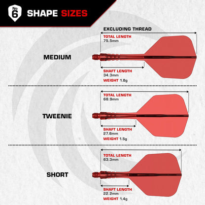 Mission Force 90 Vortex Moulded Flight & Shaft - Standard No2