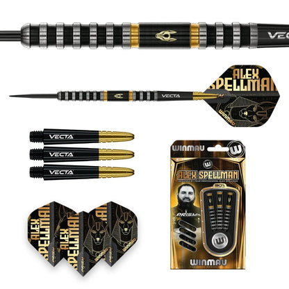 Winmau Alex Spellman 90% Tungsten Steel Tip Darts