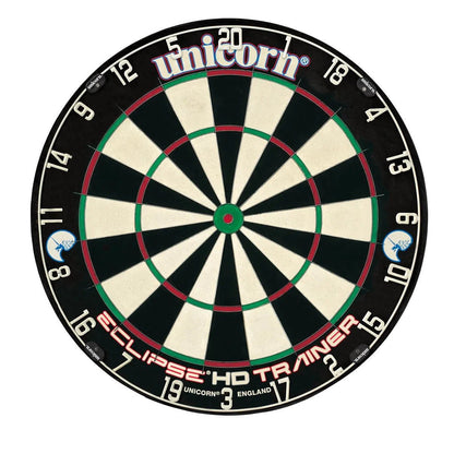 Unicorn Eclipse HD Trainer Dartboard - Thinner Doubles and Trebles