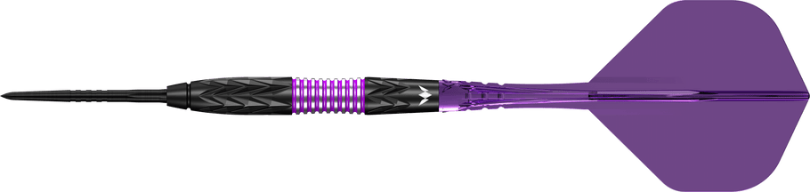 Mission Vector Darts
Steel Tip - 95% Tungsten - Black PVD & Purple Electro