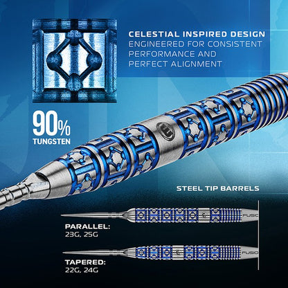 Winmau Lunaris Parallel Switch Point 90% - Steel Tip Darts