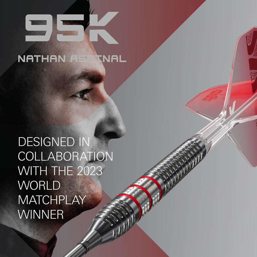 Nathan Aspinall Asp 95K 95% Tungsten SP Steel Tip Darts by Target