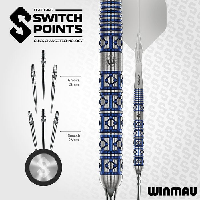 Winmau Lunaris Parallel Switch Point 90% - Steel Tip Darts