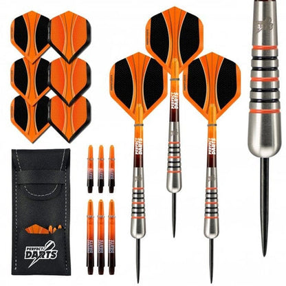 Steel Tip - 90% Tungsten - Solarfox 2 - Bomb - Black & Orange