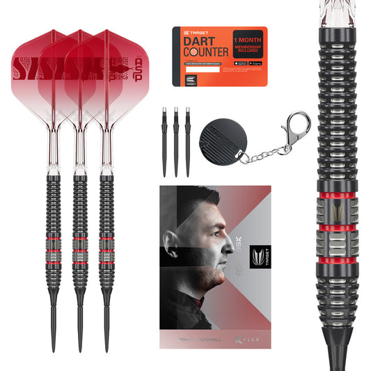 Nathan Aspinall Asp 95K 95% Tungsten SP Steel Tip Darts by Target
