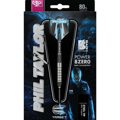 Target Phil Taylor Power 8ZERO 2 Swiss Point 80% Steel Tip Darts 24g