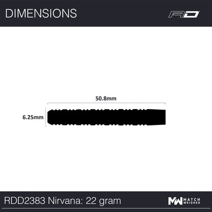Nirvana 90% Tungsten Steel Tip Darts by Red Dragon