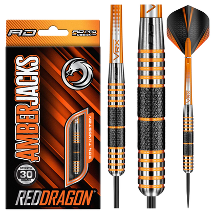 Red Dragon Amberjack 11 90% - Steel Tip Darts