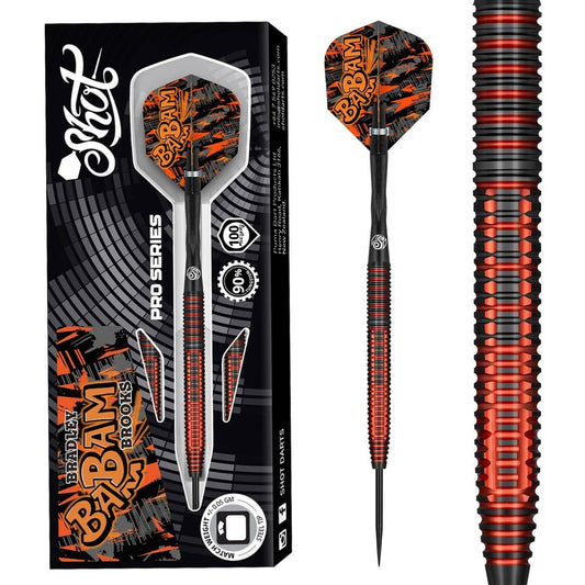 Shot Bradley Brooks 90% Steel Tip Darts