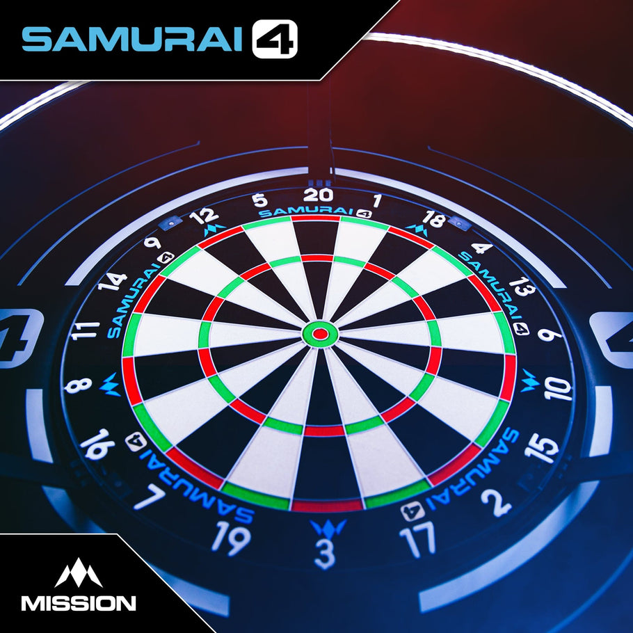 Mission Samurai 4 Dartboard
Professional - Knife Wire - White Spider