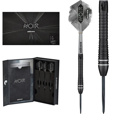 Unicorn Gary Anderson Darts - Steel Tip - The Flying Scotsman - Noir Organic - Phase 6